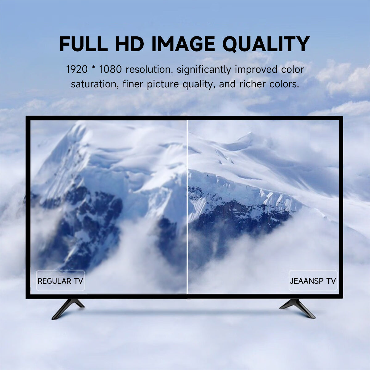 JEAANSP Murah Digital TV HD 1080P DTV MYTV Smart TV (Aksesori pagpipilian)