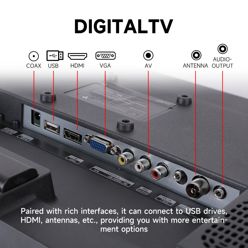 JEAANSP Murah Digital TV HD 1080P DTV MYTV Smart TV (Aksesori pagpipilian)