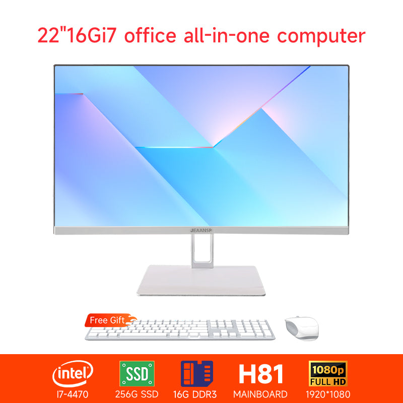 【All in one PC】 22" 24" All in one desktops pc UltraSlim i5-i7 8/16GB RAM  256GB SSD
