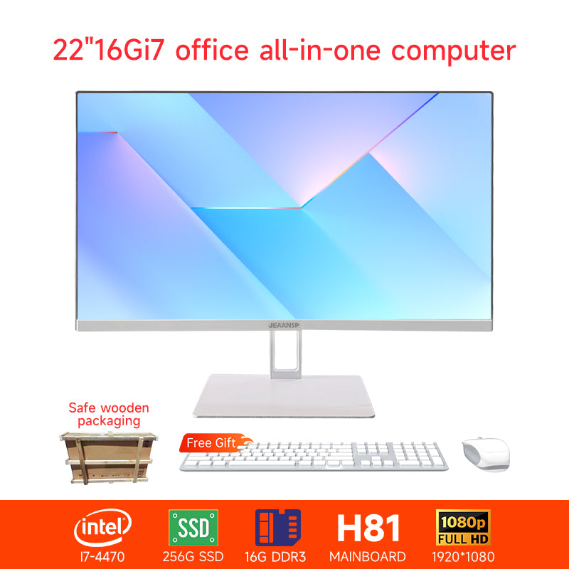 【All in one PC】 22" 24" All in one desktops pc UltraSlim i5-i7 8/16GB RAM  256GB SSD