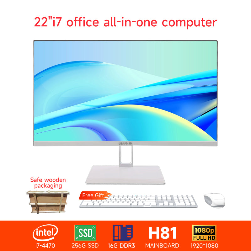 【All in one PC】 22" 24" All in one desktops pc UltraSlim i5-i7 8/16GB RAM  256GB SSD