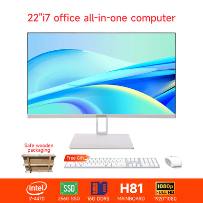 【All in one PC】 22" 24" All in one desktops pc UltraSlim i5-i7 8/16GB RAM  256GB SSD