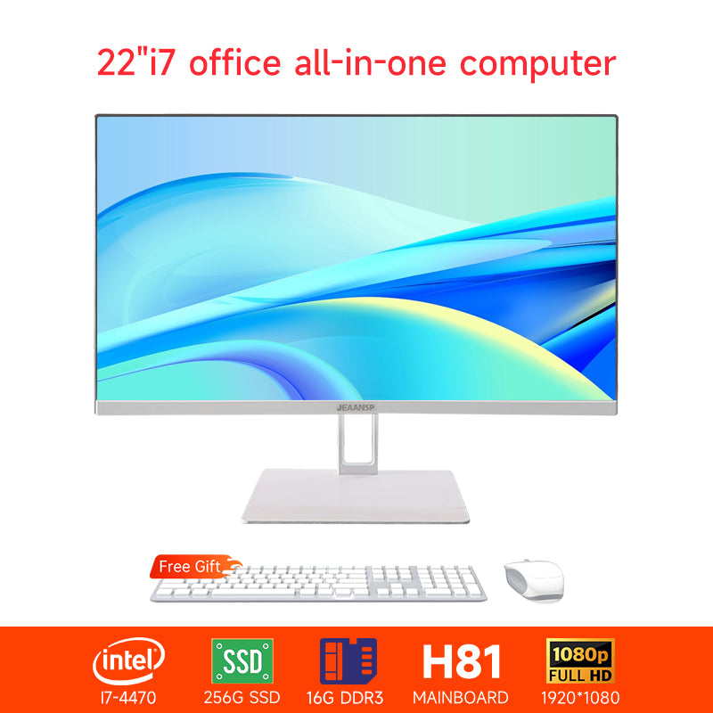 【All in one PC】 22" 24" All in one desktops pc UltraSlim i5-i7 8/16GB RAM  256GB SSD