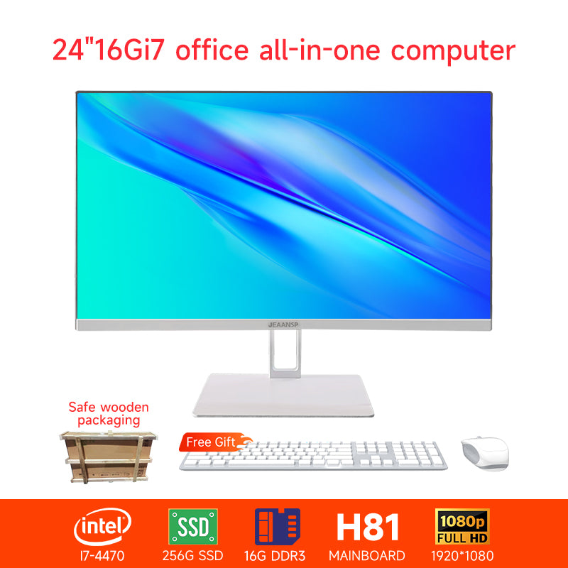 【All in one PC】 22" 24" All in one desktops pc UltraSlim i5-i7 8/16GB RAM  256GB SSD