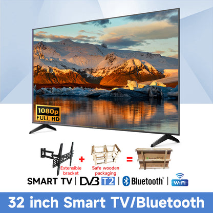 【WOODEN 32/40/43/46/50/55/65/75 inch WIFI/YouTube/Netflix/Bluetooth