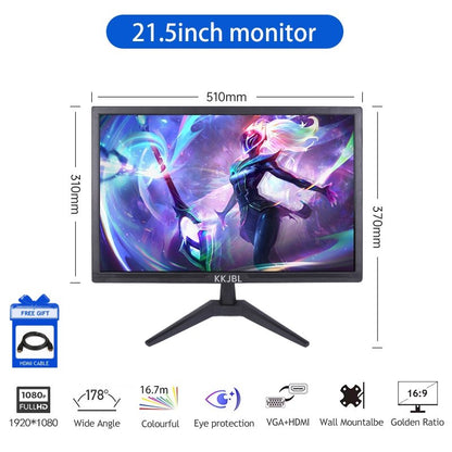 JEAANSP Borderless PC Monitor With-Speaker Display-60HZ-75HZ-1080P Gaming Monitor Office monitor gamer Monitor（Warranty 12 months）