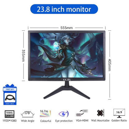 JEAANSP Borderless PC Monitor With-Speaker Display-60HZ-75HZ-1080P Gaming Monitor Office monitor gamer Monitor（Warranty 12 months）